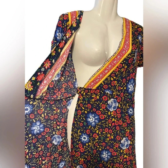 NWT True Wrap Maxi Dress Floral Bohemian - Picture 5 of 10